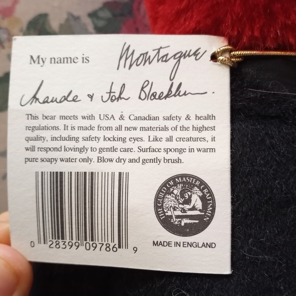 NWT Collectible 1992 Gund Bear - Picture 7 of 8